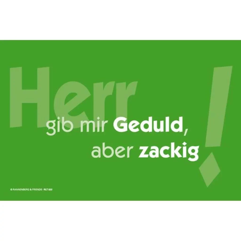 Schnellkurs in Geduld