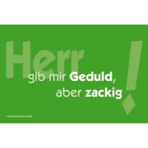 Schnellkurs in Geduld